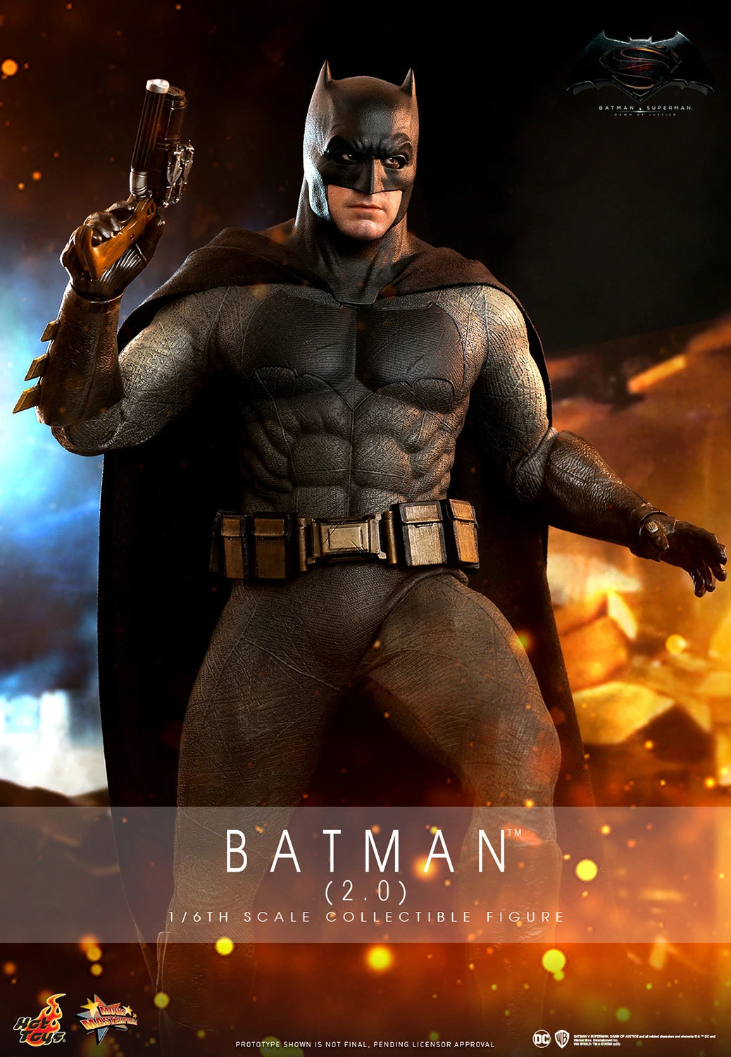 Hot Toys Movie Masterpiece Series: DC Batman vs Superman Dawn Of Justice - Batman 2.0 Escala 1/6