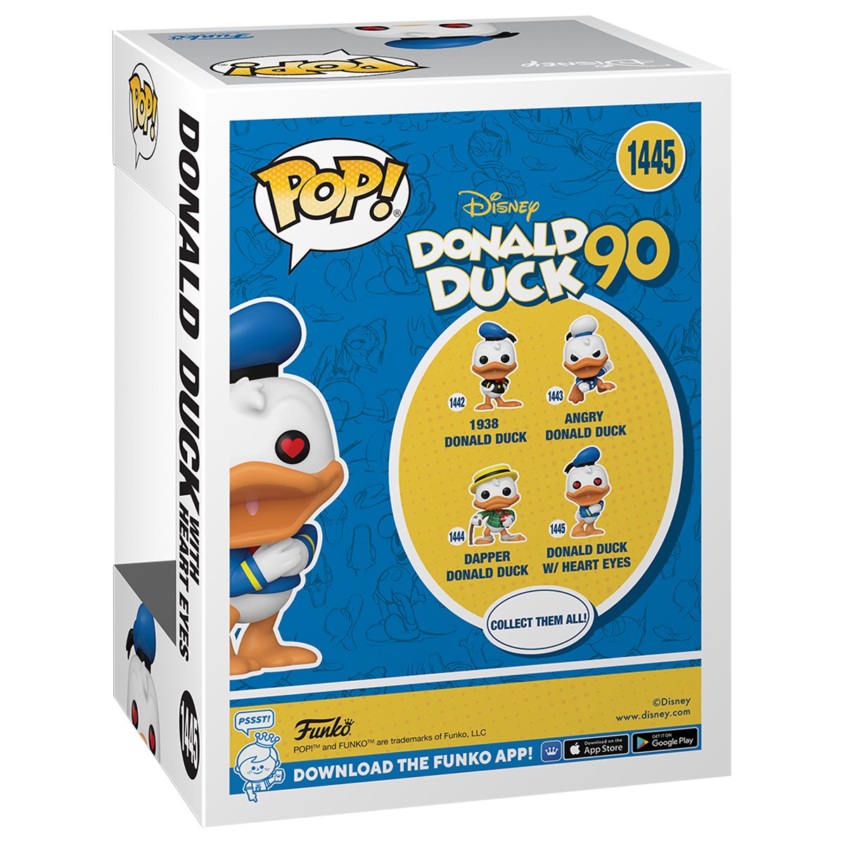 Funko Pop Disney: Pato Donald 90 Aniversario - Pato Donald Enamorado