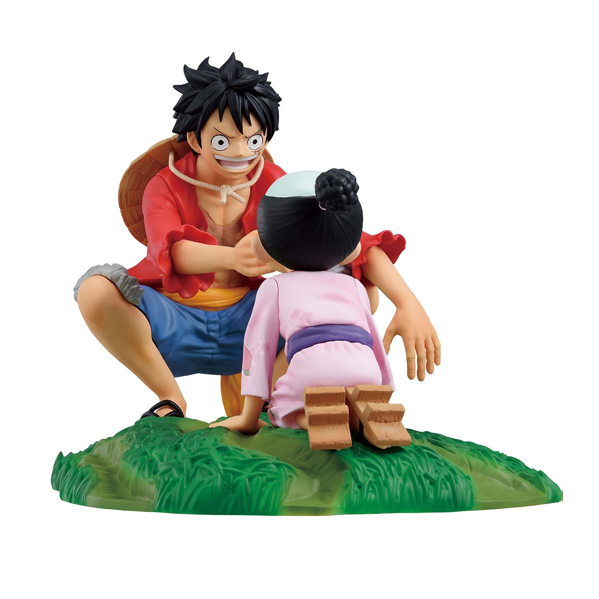 Bandai Tamashii Nations: One Piece - Monkey D Luffy y Momonosuke Estatua Ichibansho
