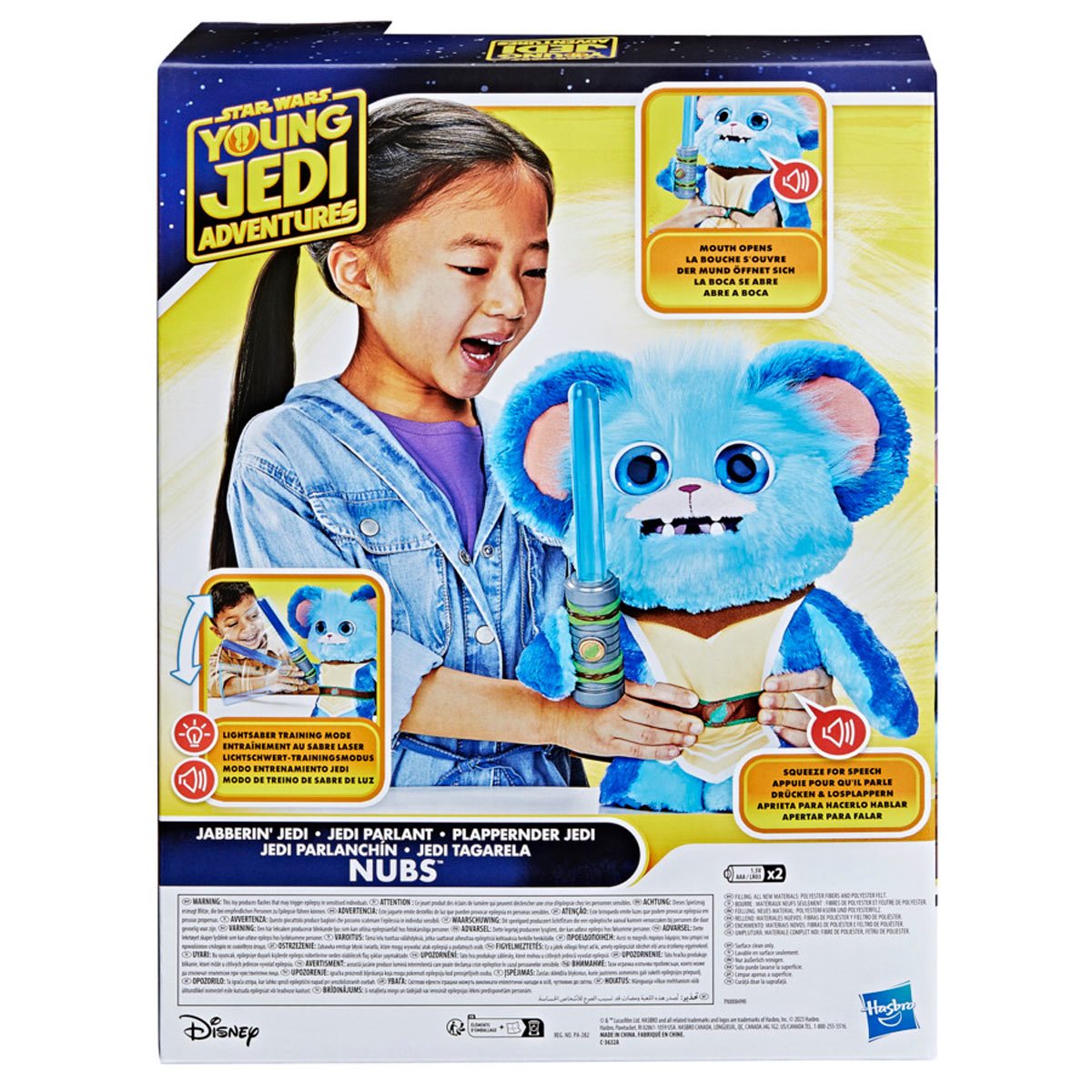 Star Wars: Young Jedi Adventures - Nubs Jedi Parlanchin Peluche Electronico