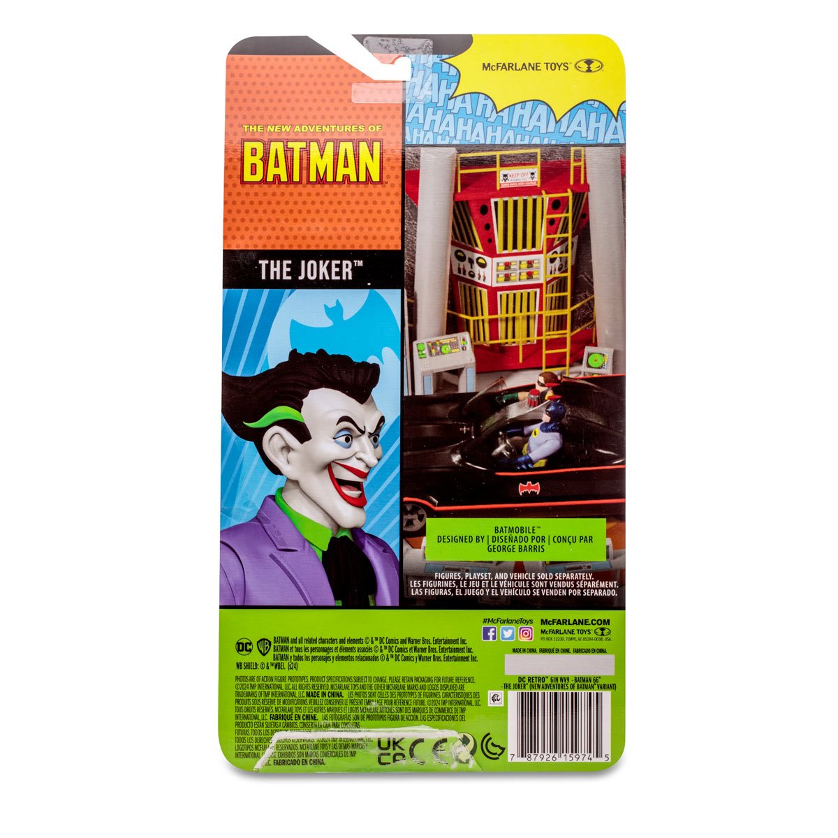 McFarlane DC Retro Figura de Accion: The New Adventures Of Batman - Joker 6 Pulgadas