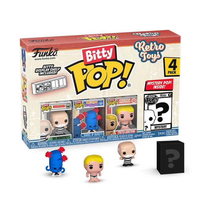 Funko Bitty Pop: Retro Toys - Mr. Monopoly 4 Pack