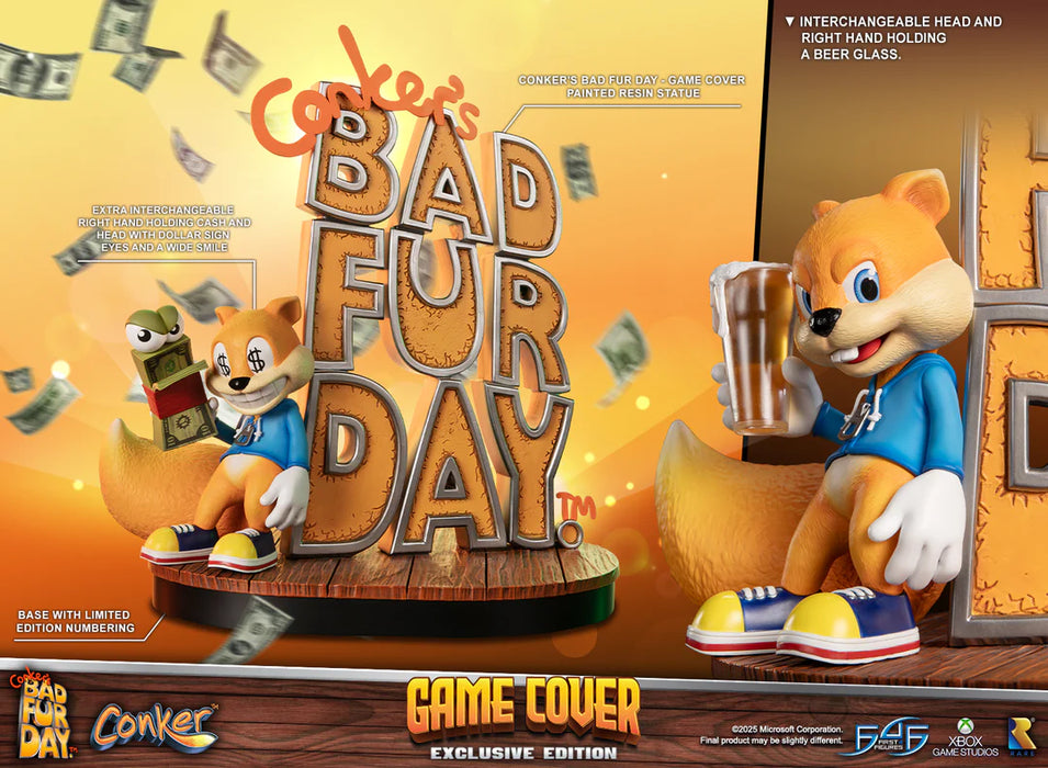 First 4 Figures: Conkers Bad Fur Day - Game Cover Exclusive Edition 17 Pulgadas