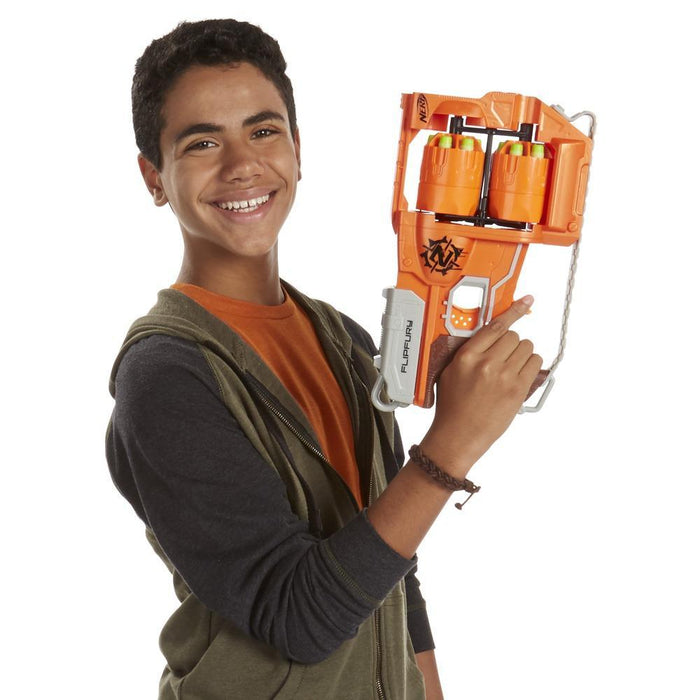 Nerf Zombie Strike: Flipfury Lanzador de Dardos