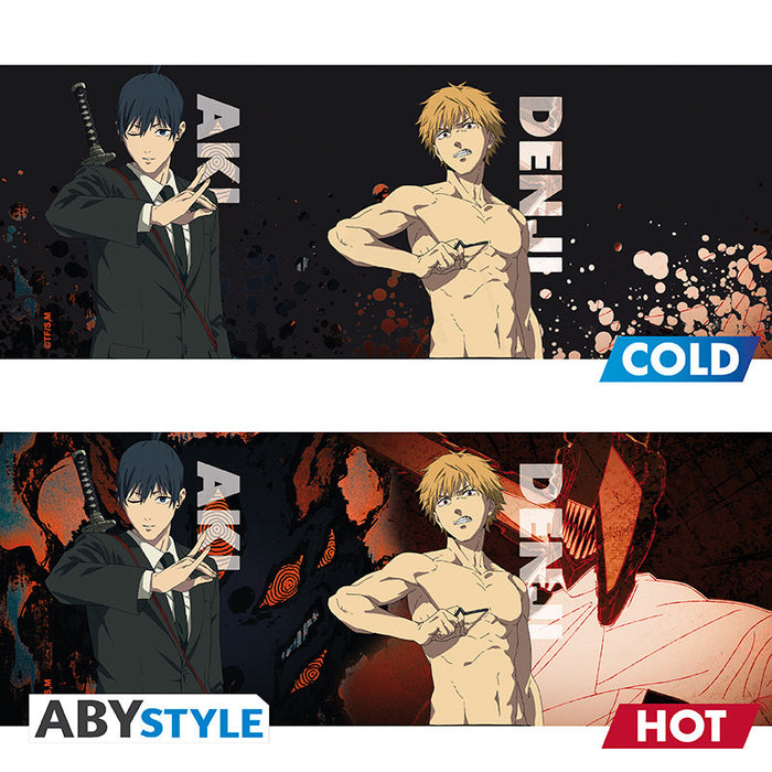 ABYstyle Taza De Ceramica Termocromatica: Chainsaw Man - Denji vs Aki 460 ml