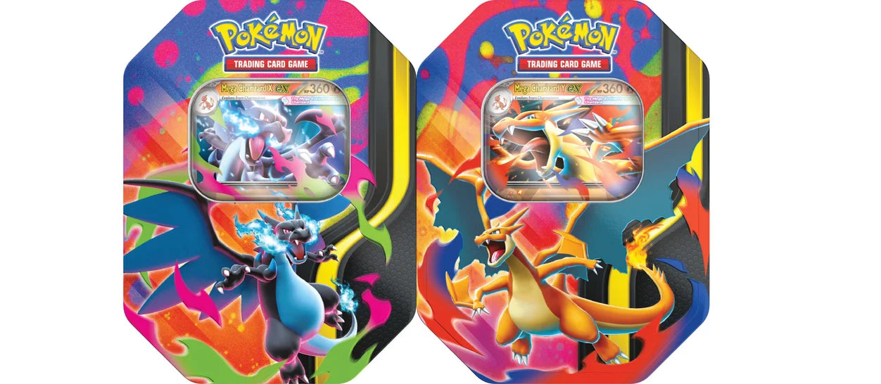 Pokemon TCG: Megaevolucion - Mega Charizard Tin en Español