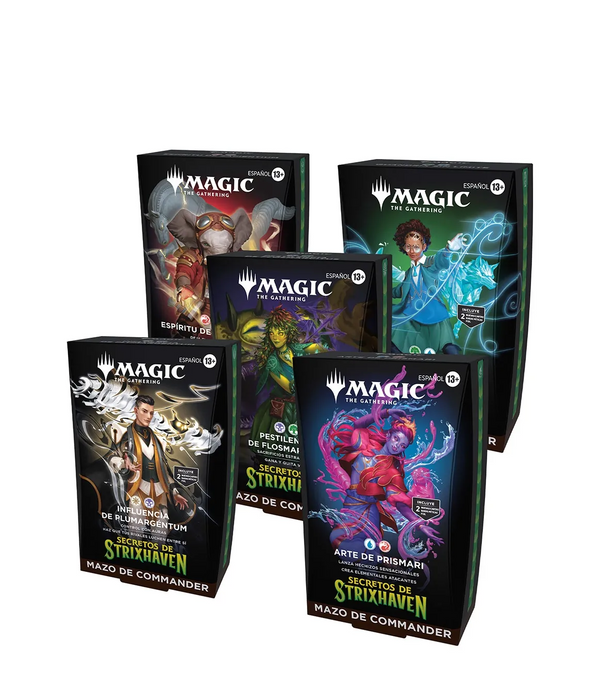 Magic The Gathering: Secrets of Strixhaven - Commander Deck 5 Pack En Ingles