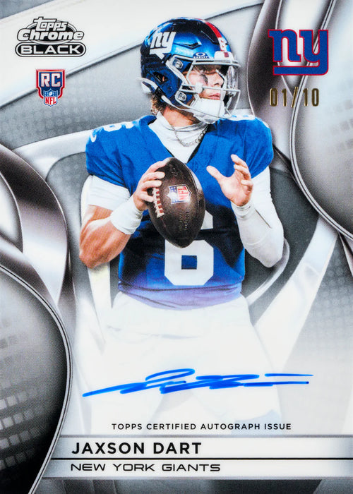 Topps: NFL 2025 Chrome Black Football - Hobby Box
