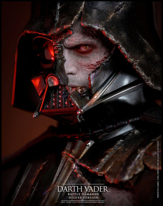Hot Toys DX Series: Star Wars - Darth Vader En Batalla Con Luz Led Deluxe Escala 1/6
