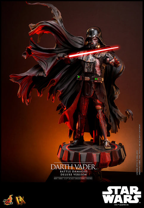 Hot Toys DX Series: Star Wars - Darth Vader En Batalla Con Luz Led Deluxe Escala 1/6