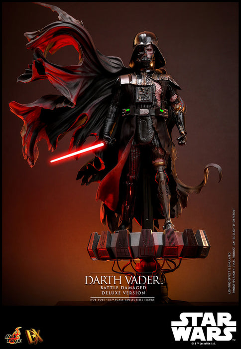 Hot Toys DX Series: Star Wars - Darth Vader En Batalla Con Luz Led Deluxe Escala 1/6
