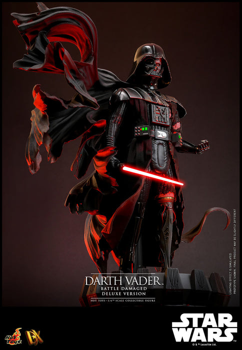 Hot Toys DX Series: Star Wars - Darth Vader En Batalla Con Luz Led Deluxe Escala 1/6