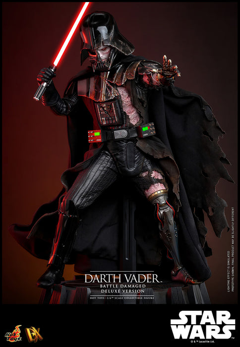 Hot Toys DX Series: Star Wars - Darth Vader En Batalla Con Luz Led Deluxe Escala 1/6