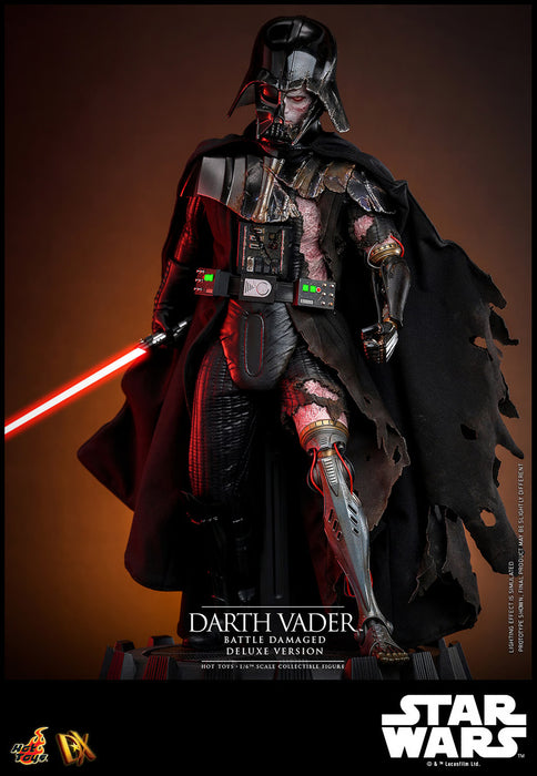 Hot Toys DX Series: Star Wars - Darth Vader En Batalla Con Luz Led Deluxe Escala 1/6