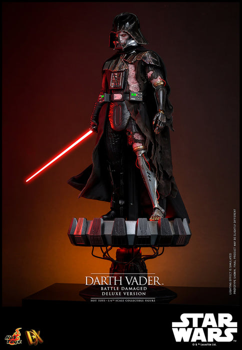 Hot Toys DX Series: Star Wars - Darth Vader En Batalla Con Luz Led Deluxe Escala 1/6