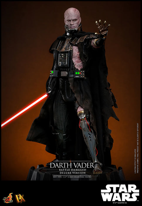 Hot Toys DX Series: Star Wars - Darth Vader En Batalla Con Luz Led Deluxe Escala 1/6