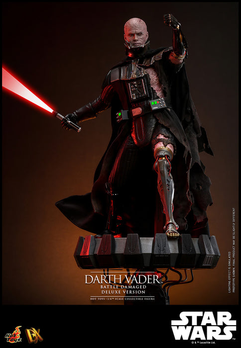 Hot Toys DX Series: Star Wars - Darth Vader En Batalla Con Luz Led Deluxe Escala 1/6
