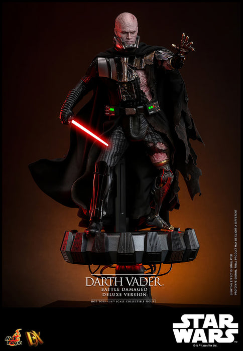Hot Toys DX Series: Star Wars - Darth Vader En Batalla Con Luz Led Deluxe Escala 1/6