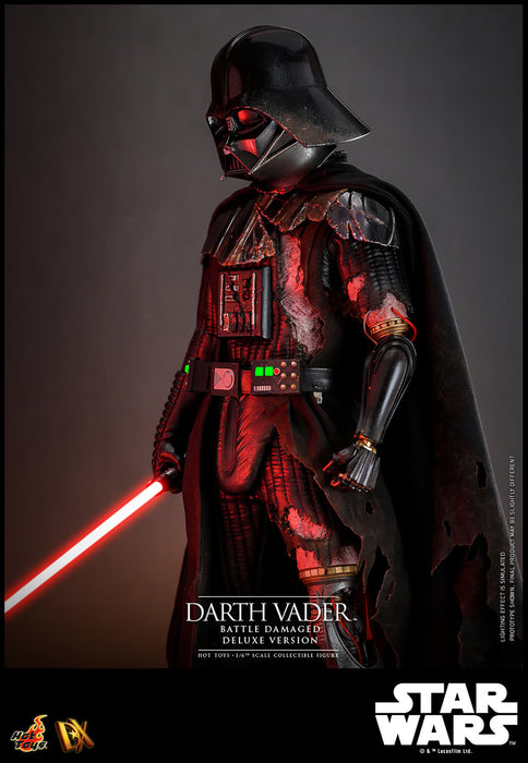 Hot Toys DX Series: Star Wars - Darth Vader En Batalla Con Luz Led Deluxe Escala 1/6