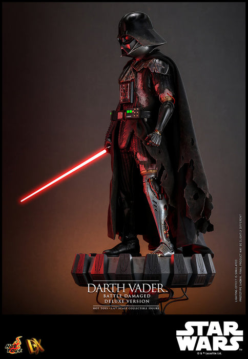 Hot Toys DX Series: Star Wars - Darth Vader En Batalla Con Luz Led Deluxe Escala 1/6