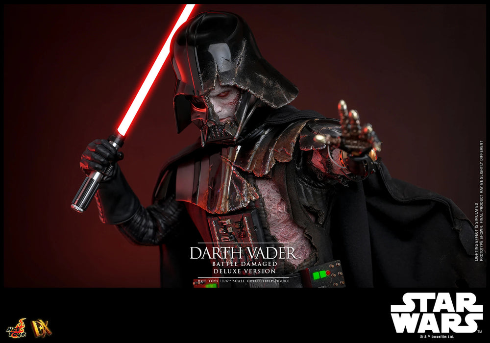 Hot Toys DX Series: Star Wars - Darth Vader En Batalla Con Luz Led Deluxe Escala 1/6