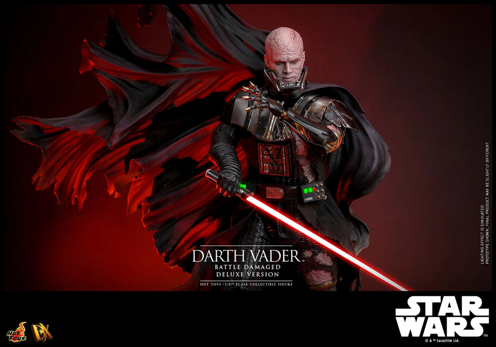 Hot Toys DX Series: Star Wars - Darth Vader En Batalla Con Luz Led Deluxe Escala 1/6