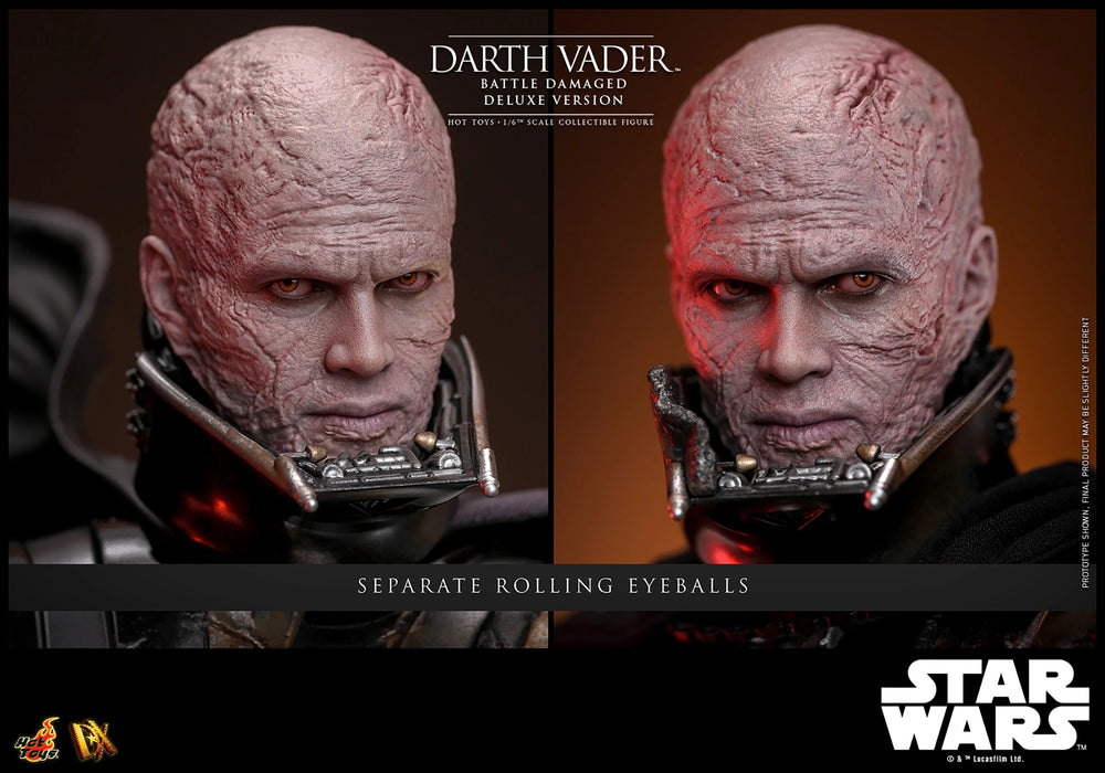 Hot Toys DX Series: Star Wars - Darth Vader En Batalla Con Luz Led Deluxe Escala 1/6