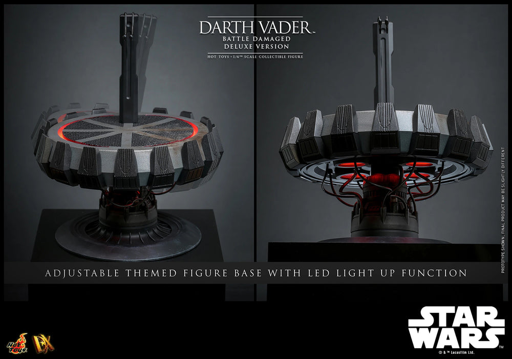 Hot Toys DX Series: Star Wars - Darth Vader En Batalla Con Luz Led Deluxe Escala 1/6