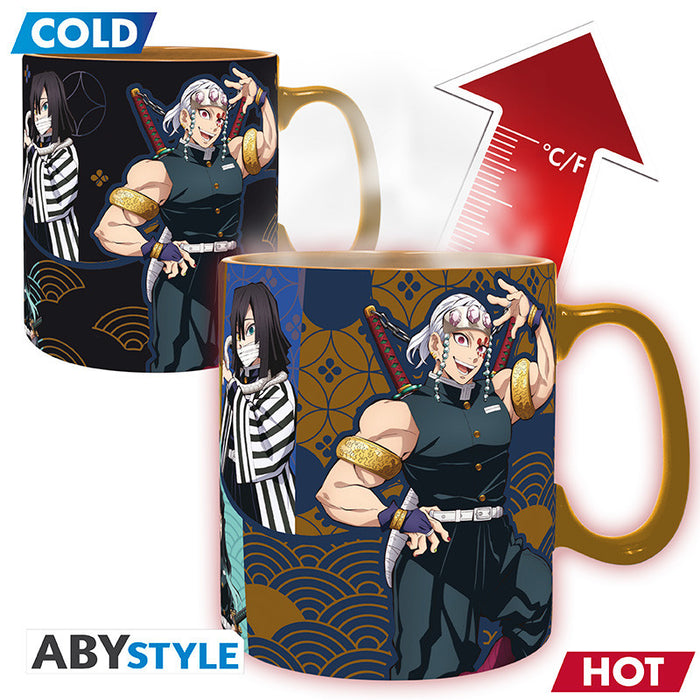 ABYstyle Taza De Ceramica Termocromatica: Demon Slayer - Pilares 460 ml