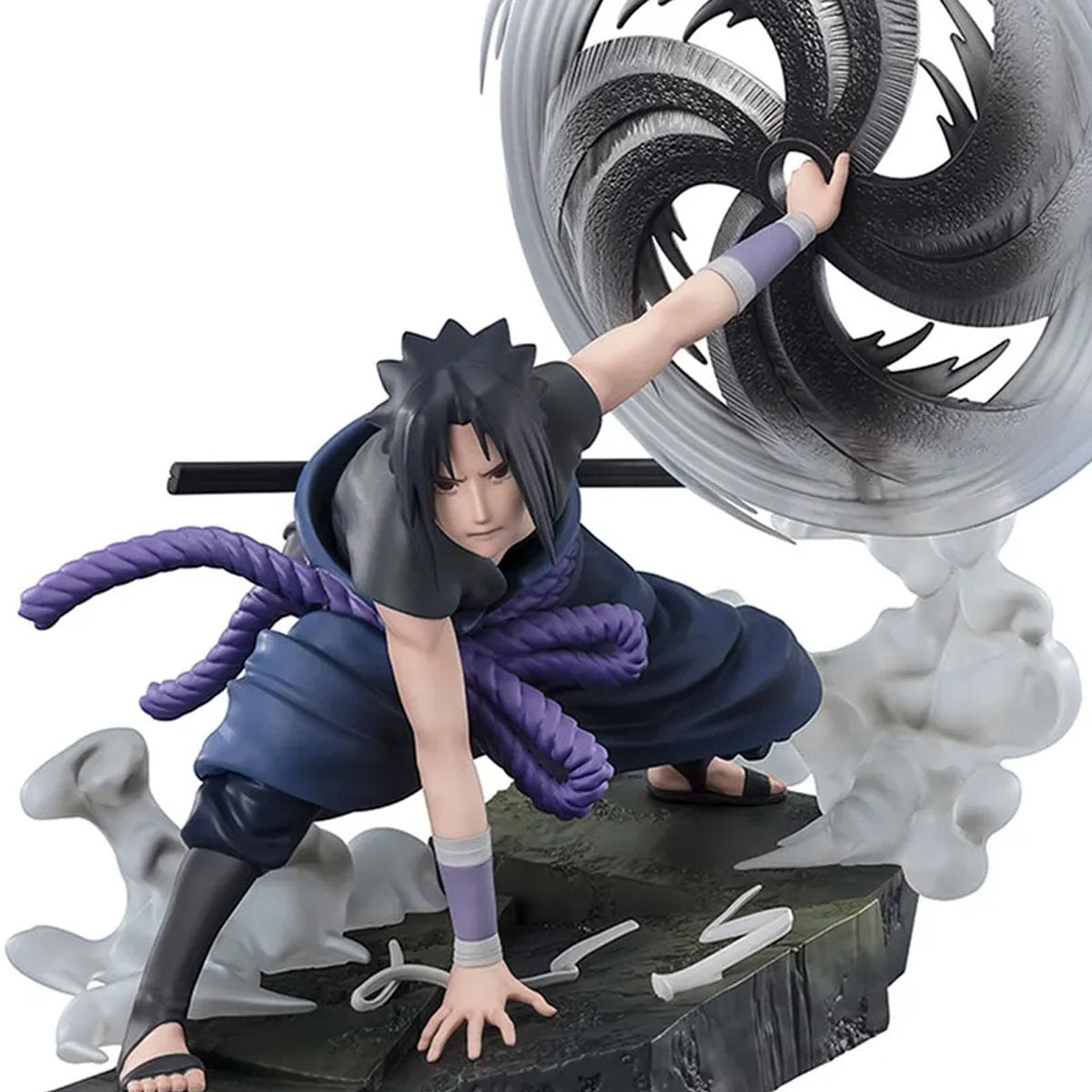 Bandai Tamashii Nations Figuarts ZERO: Naruto Shippuden - Sasuke Uchiha La luz y la oscuridad del Mangekyo Sharingan Extra Battle Estatua