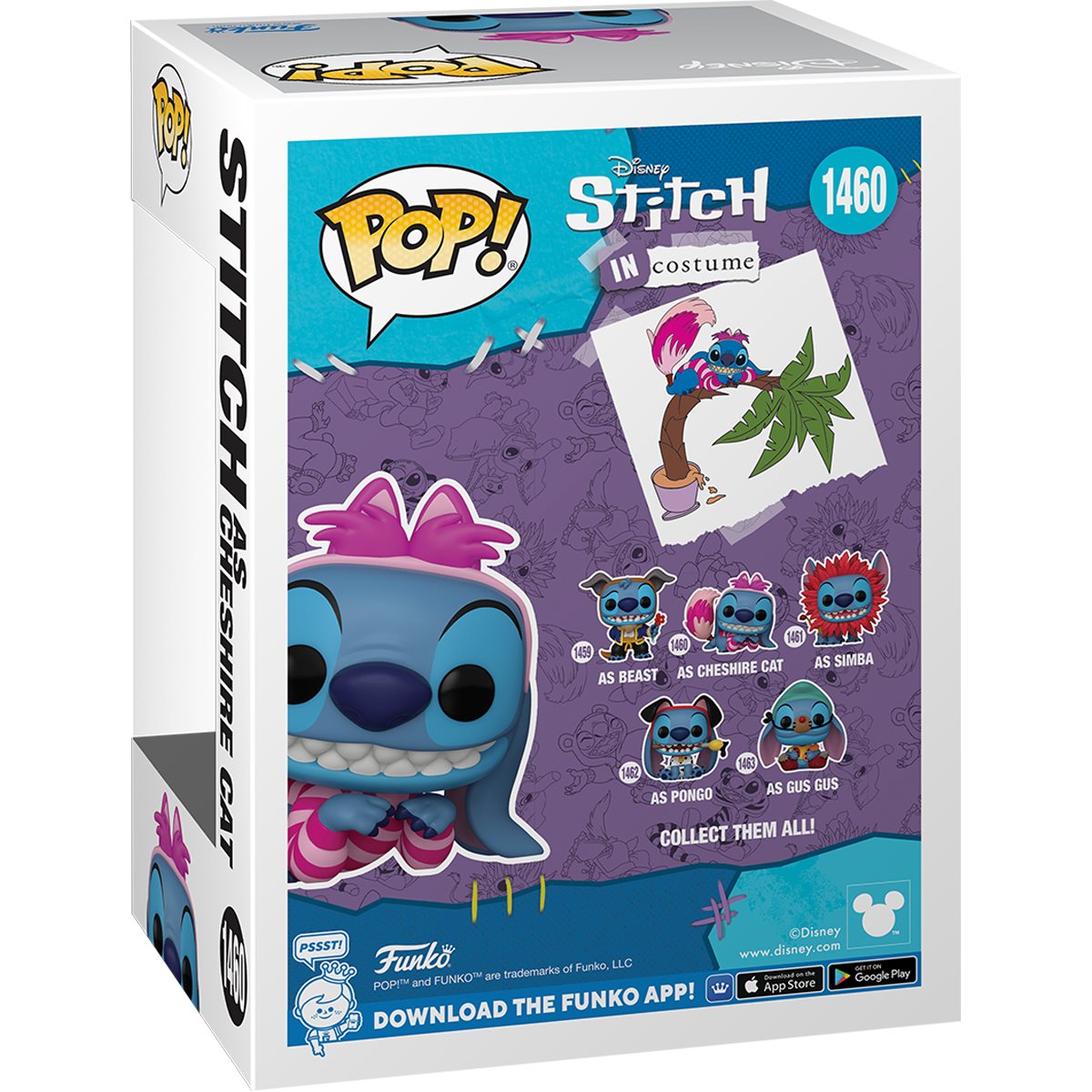 Funko Pop Disney: Stitch In Costume - Stitch Como El Gato Sonriente