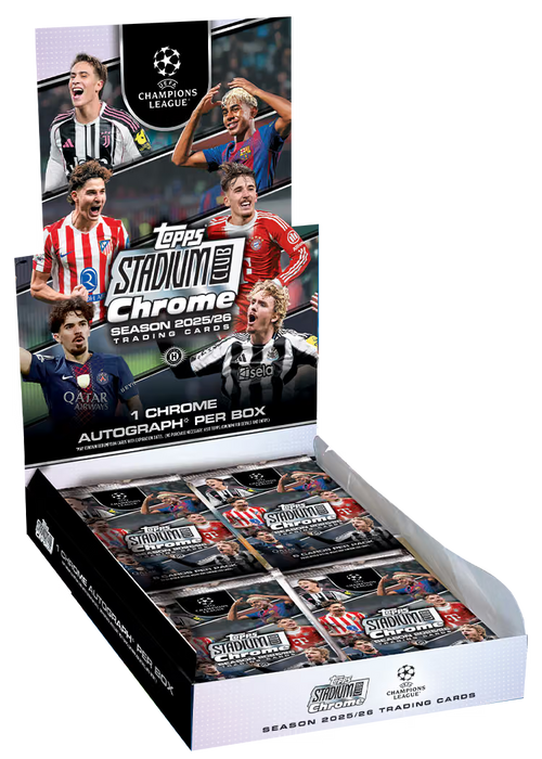 Topps Soccer: 2025-26 Stadium Club Chrome UCL - Hobby Box