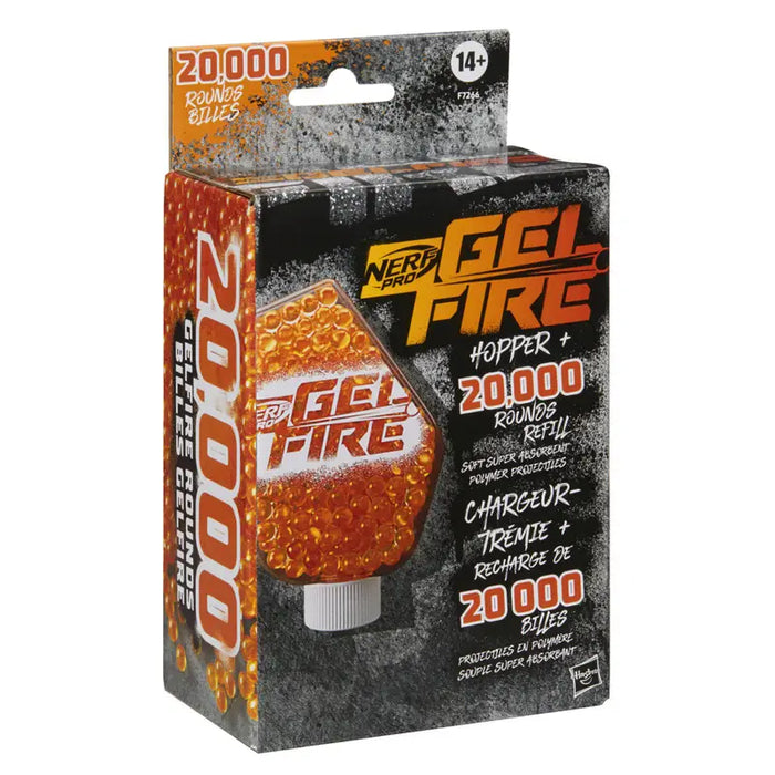 Nerf Gelfire: Refill Hopper 20000 Rondas Gelfire Deshidratadas