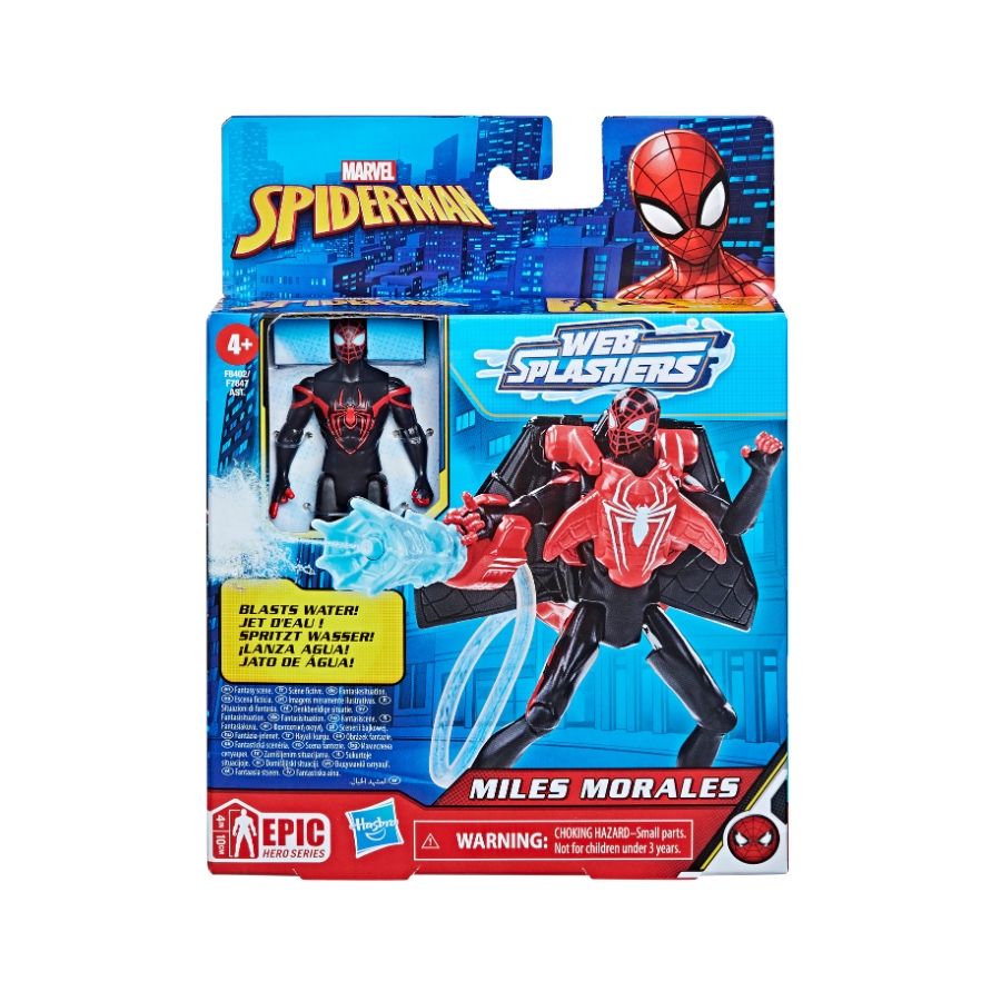 Marvel Water Webs: Spiderman - Miles Morales 4 Pulgadas