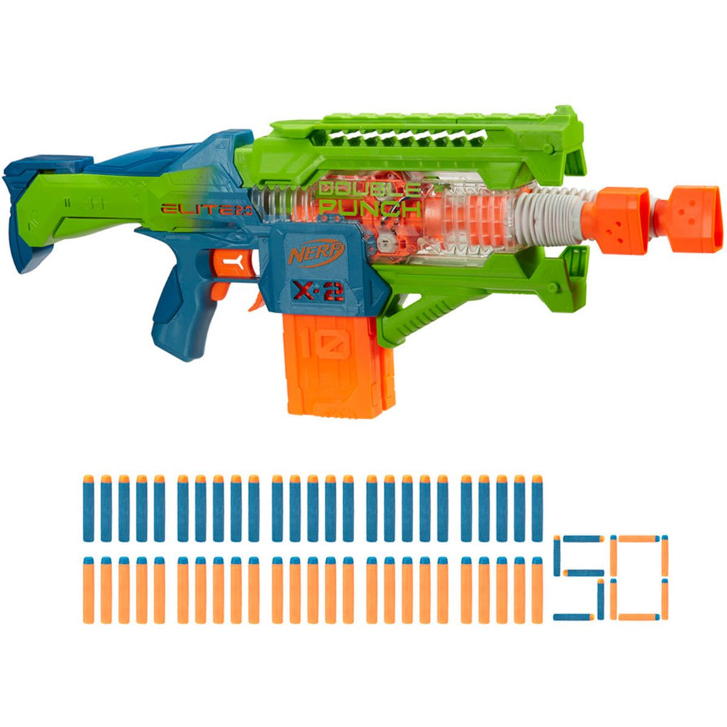 Nerf Elite 2.0 Lanzador Motorizado Double Punch