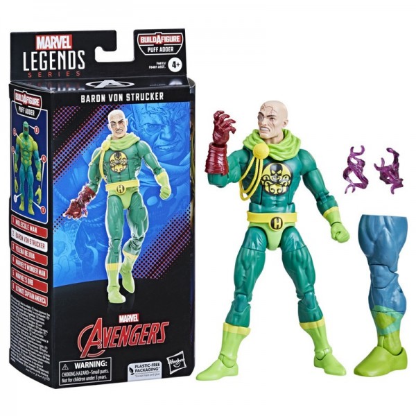 Marvel Legends Baf Puff Adder: Avengres - Baron Von Strucker