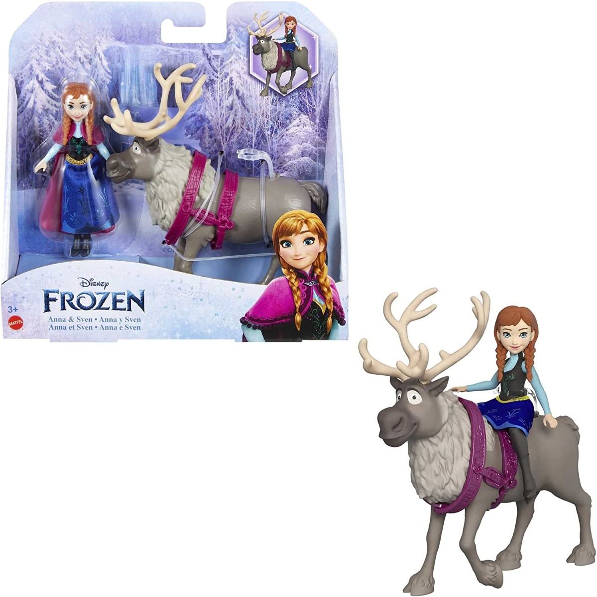 Disney Princess: Disney Frozen Mini Anna Y Sven 9 Cm