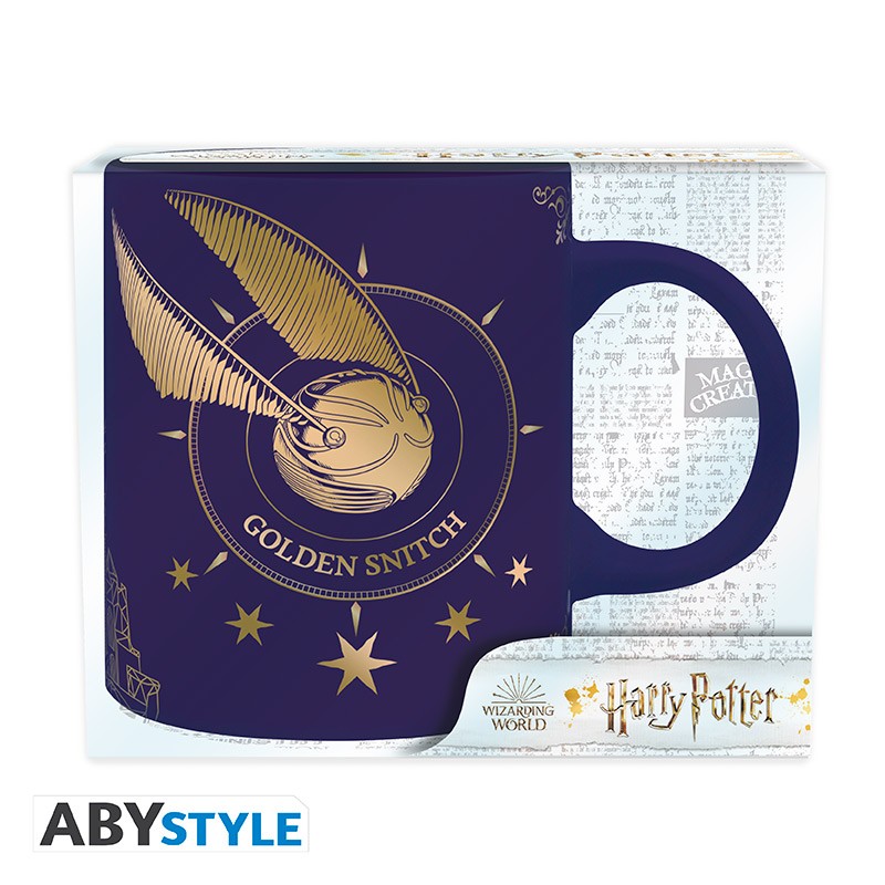 ABYStyle Taza: Harry Potter - Hogwarts y Snitch dorada 320 ml