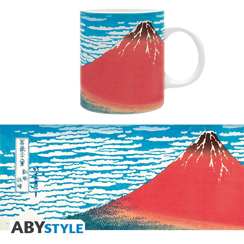 ABYstyle Taza De Ceramica: Katsushika Hokusai - Fuji rojo 320 ml