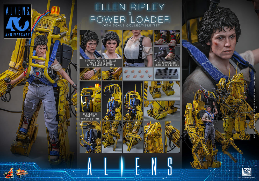 Hot Toys Movie Masterpiece Series: Alien - Ellen Ripley y Cargador de Potencia Escala 1/6