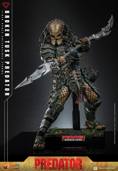 Hot Toys Comics Masterpiece Series: Aliens vs Predator - Broken Tusk Predator Escala 1/6