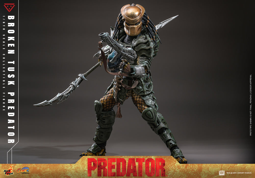 Hot Toys Comics Masterpiece Series: Aliens vs Predator - Broken Tusk Predator Escala 1/6