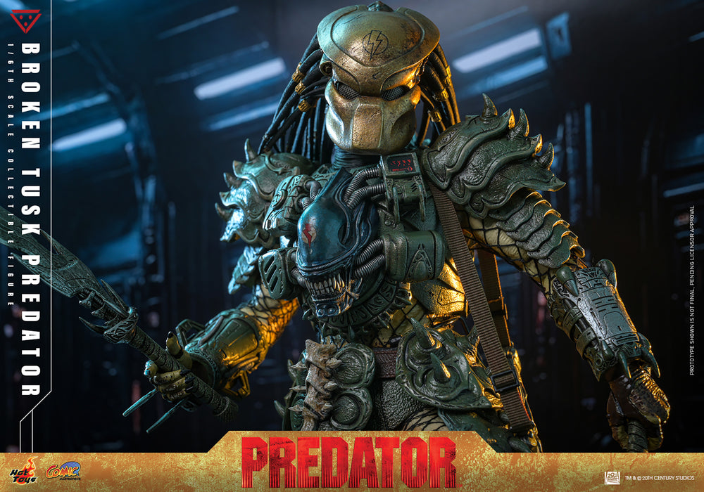 Hot Toys Comics Masterpiece Series: Aliens vs Predator - Broken Tusk Predator Escala 1/6