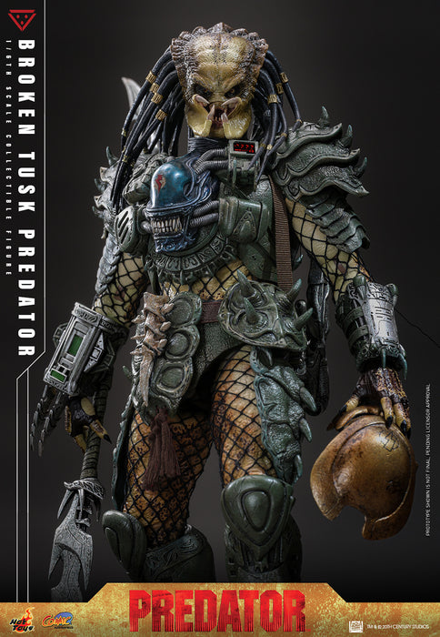 Hot Toys Comics Masterpiece Series: Aliens vs Predator - Broken Tusk Predator Escala 1/6