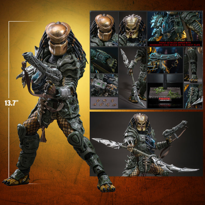 Hot Toys Comics Masterpiece Series: Aliens vs Predator - Broken Tusk Predator Escala 1/6