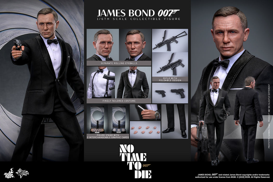 Hot Toys Movie Masterpiece Series: No Time to Die - James Bond 007 Escala 1/6
