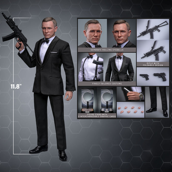 Hot Toys Movie Masterpiece Series: No Time to Die - James Bond 007 Escala 1/6