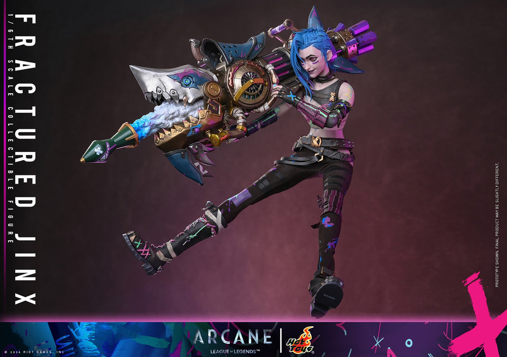 Hot Toys Video Games Masterpiece Series: Arcane League Of Legends - Fractured Jinx Escala 1/6