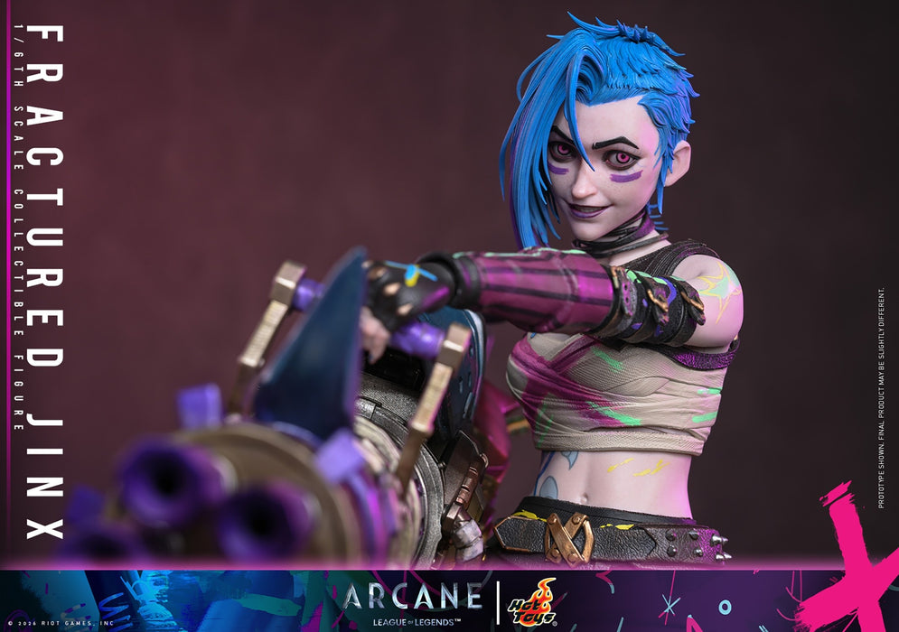 Hot Toys Video Games Masterpiece Series: Arcane League Of Legends - Fractured Jinx Escala 1/6