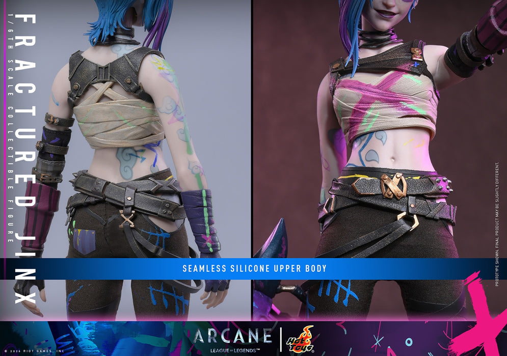 Hot Toys Video Games Masterpiece Series: Arcane League Of Legends - Fractured Jinx Escala 1/6